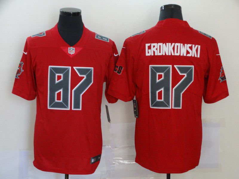 Men Tampa Bay Buccaneers #87 Gronkowski Red 2020 Vapor Untouchable Limited Playe Nike NFL Jerseys